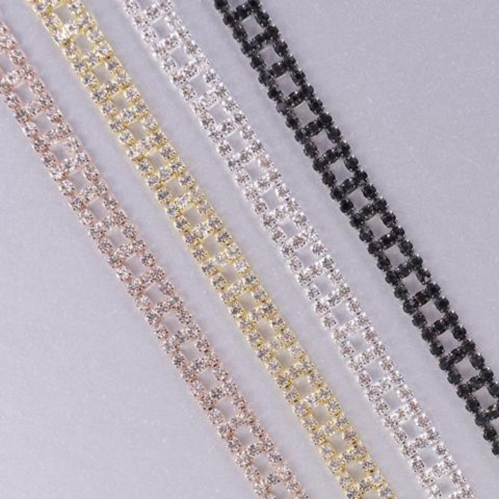 NEW Bejeweled Bra Straps - 1 pair - Gold, Rose Gold, or Black!